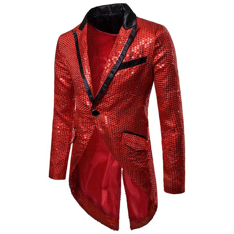 Herren Blazer Modern Schick Glänzend