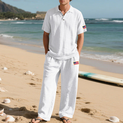 Herren Strandoutfit Leicht Atmungsaktiv Sommer