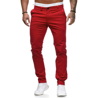 Herren Slim Fit Chino Hose Elastisch