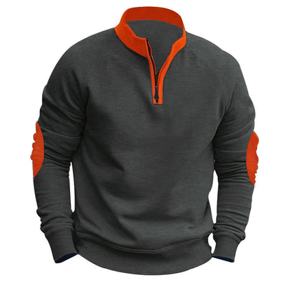 Herren Stehkragen Pullover Sportlich Modern