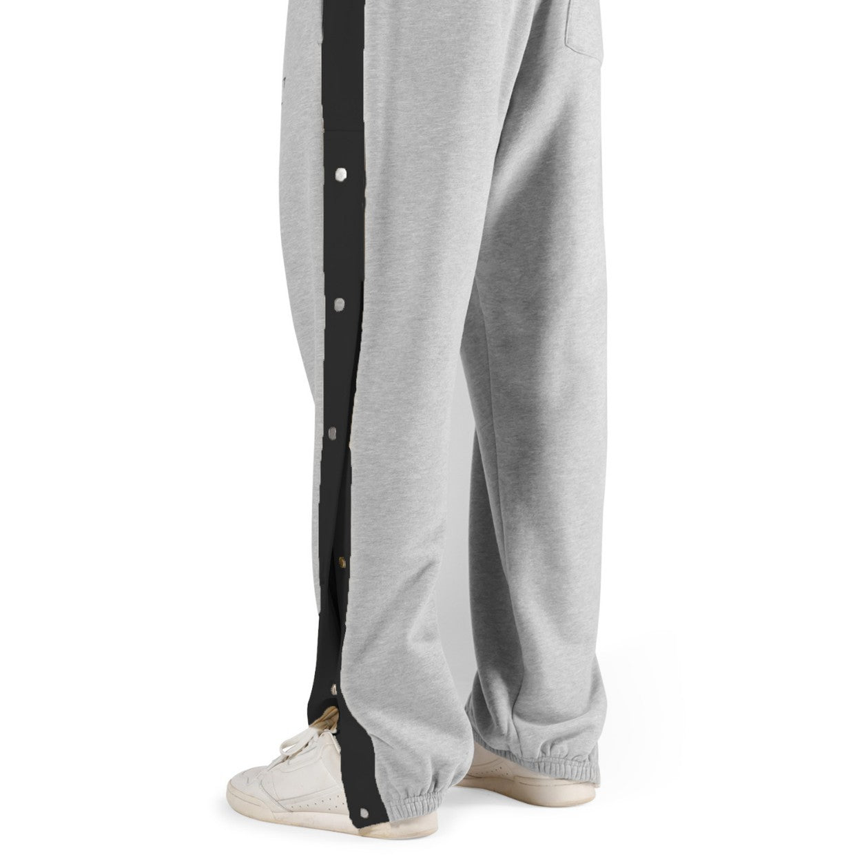 Herren Sporthose Freizeithose Elastisch Mit Druckknöpfen