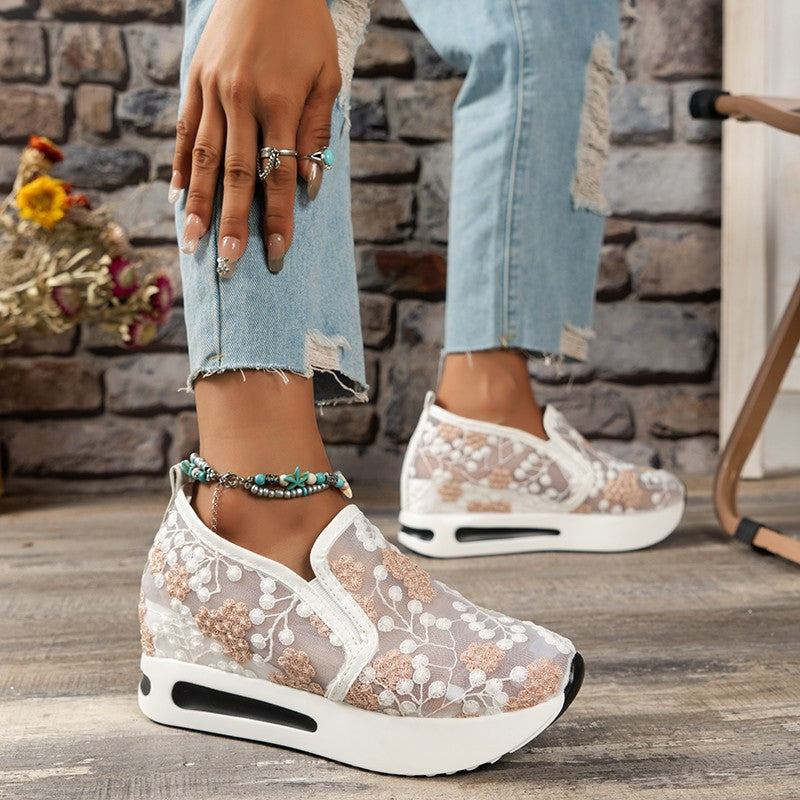 Damen Sneaker Bequem Glitzernd Atmungsaktiv