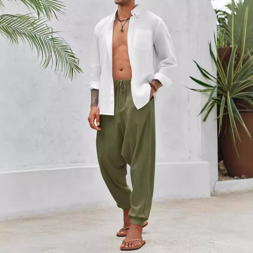 Herren Haremshosen Leicht Bequem Entspannter Stil