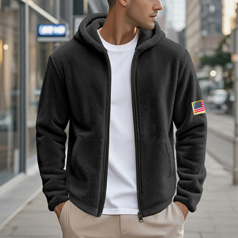 Weicher Herren Pullover Kapuzenpullover Fleece Bequem