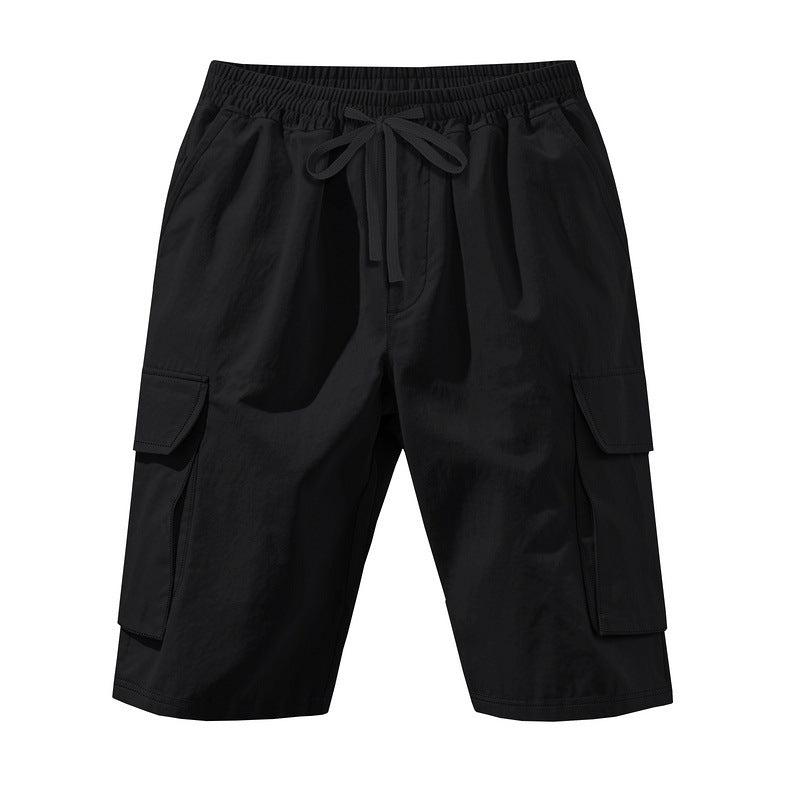 Herren Cargo Shorts elastisch mit Seitentaschen Bequem