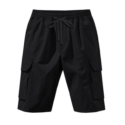 Herren Cargo Shorts elastisch mit Seitentaschen Bequem