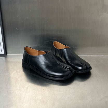 Damen Freizeitschuhe Elegante Leder Schuhe Schwarz