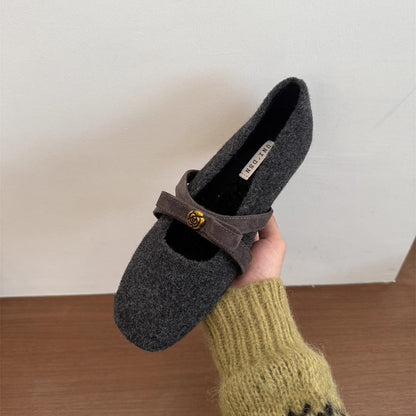 Damen Hausschuhe Weich Filz mit Riemchen Winter - BerlinGlamour