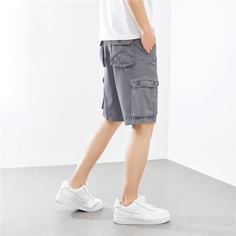 Herren Cargo-Shorts Funktionale Seitentaschen Bequem