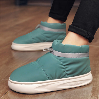 Damen Halbstiefel Winterfest Atmungsaktiv Warm