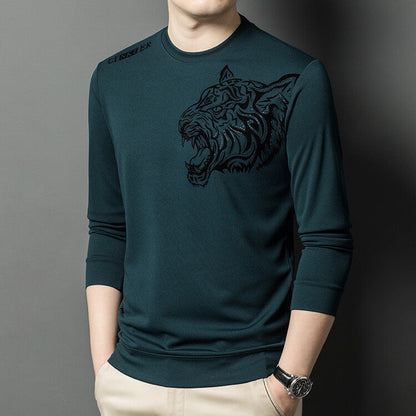 Herren Langarmshirt Tiger Grafik Modern Style