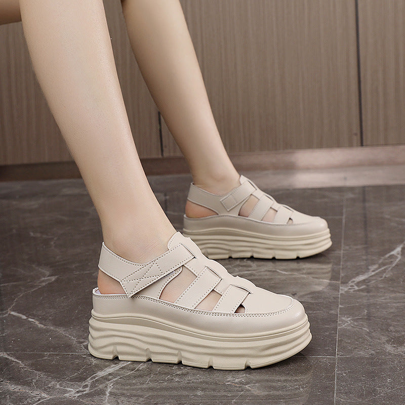 Damen Plateau Sandalen Hohe Absatz Sandaletten