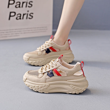 Damen Sneaker Chunky bequem atmungsaktiv Sportschuhe