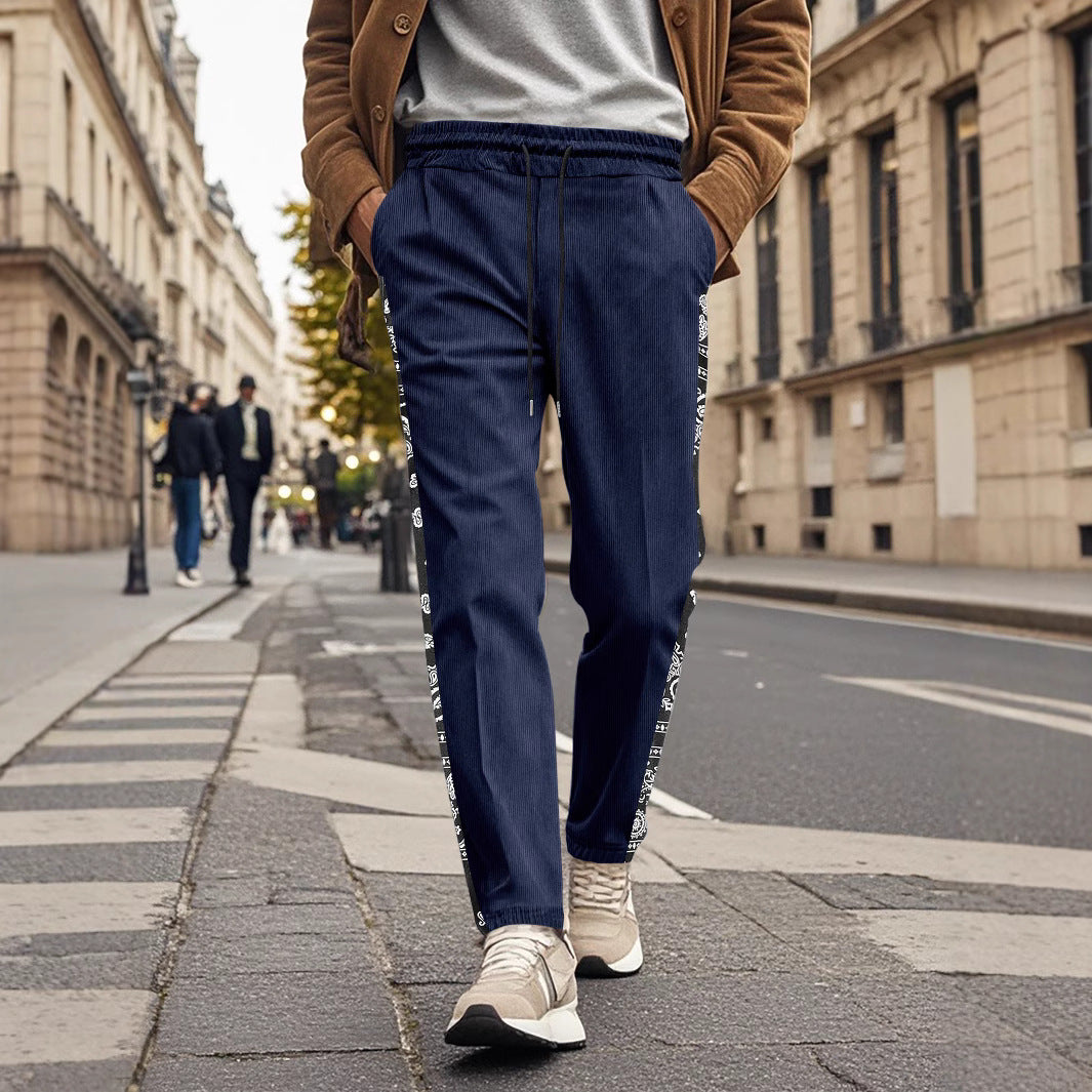 Herren Sportlhose Freizeithose Mit Grafikdruck Modern - BerlinGlamour