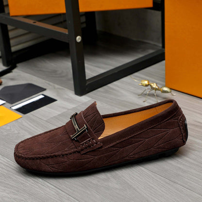 Damen Mokassin Komfortabel Elegantes Design Schwarz
