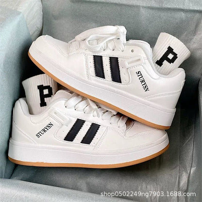 Damen Sneaker Sportlich Perforiert Bequem Mode