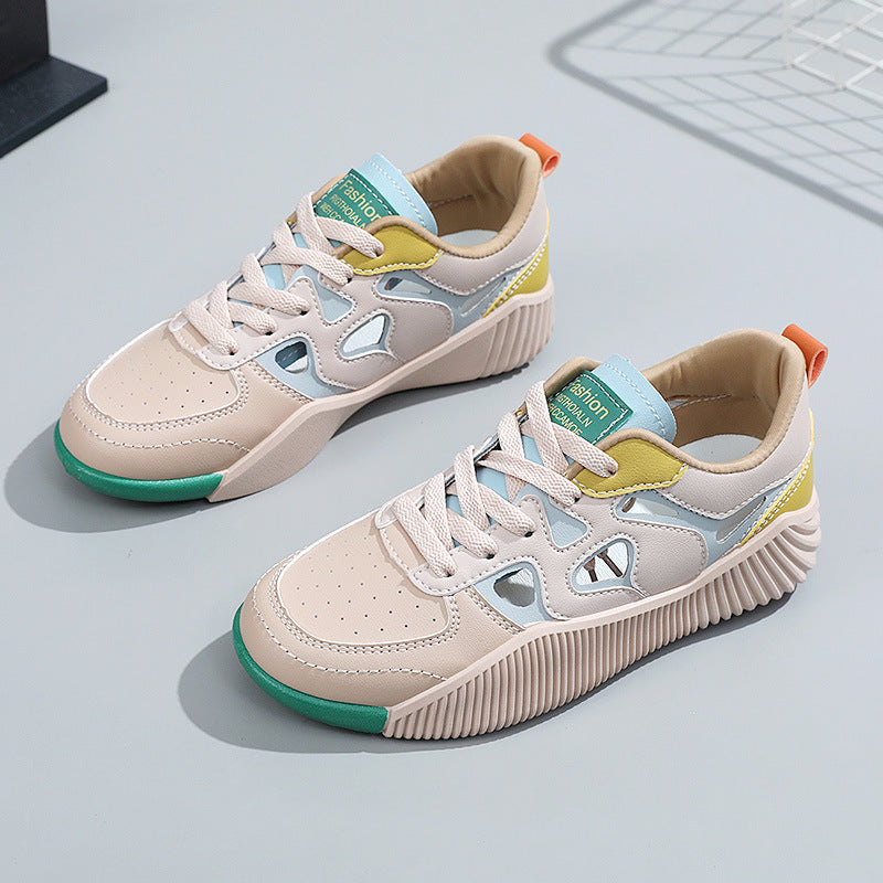 Damen Sneaker Sportlich Belüftet Rutschfest Schwarz