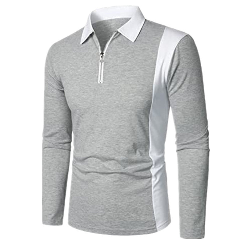 Herren Polohemd Langarm Sportlich Modern Farben