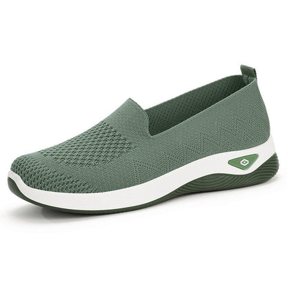 Damen Slip-On Schuhe Leicht Mesh Bequem Freizeit