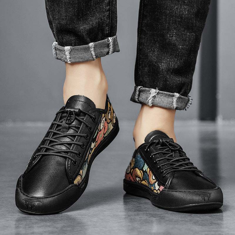 Damen Sneaker Bären Motiv Rutschfest Schwarz