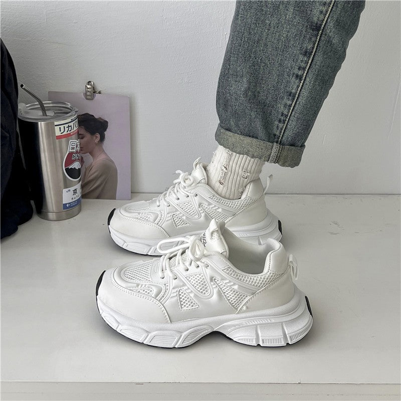 Damen Sneaker Sportlich Atmungsaktiv Dicksohlige Trendschuhe