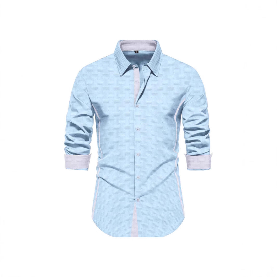 Herren Hemd Modern mit Struktur Optik Berlin Stil