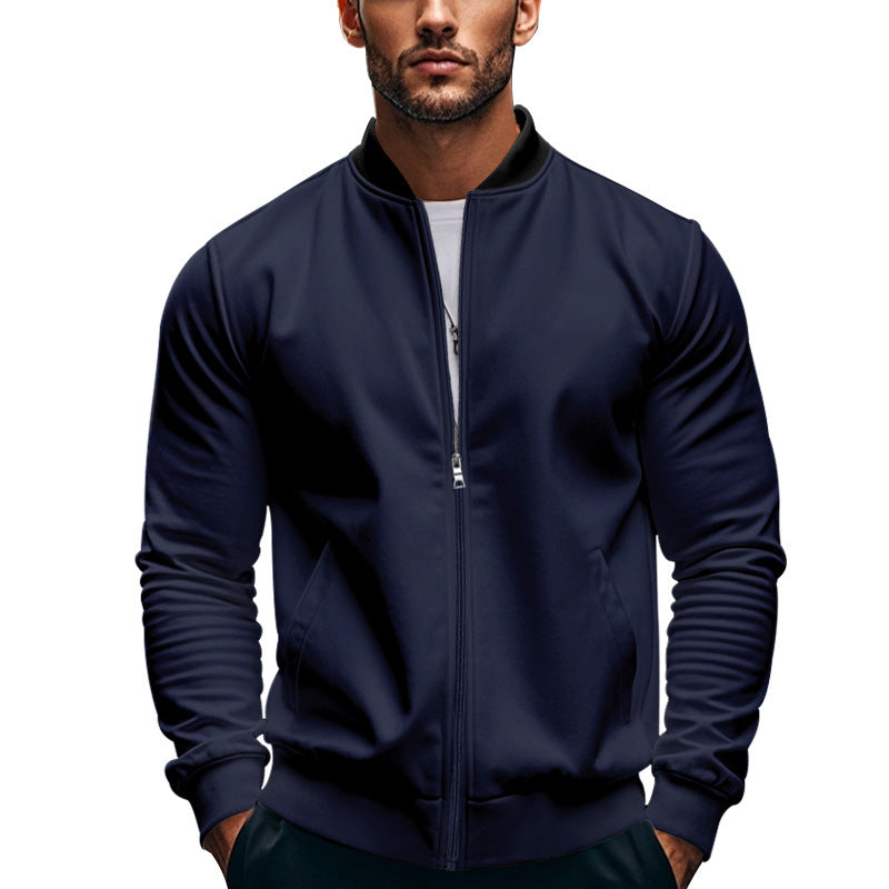 Herren Bomberjacke Sportlich Mit Taschen