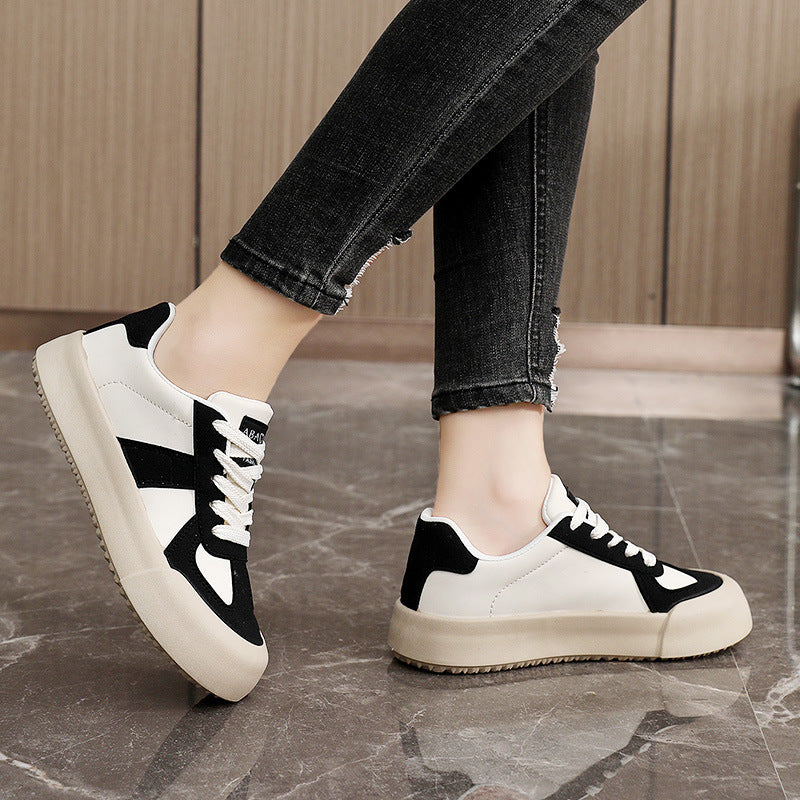 Damen Sneaker Sportlich Kontrast Farben Laufschuhe