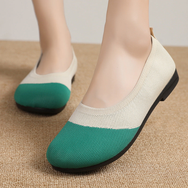Damen Ballerinas Atmungsaktiv Komfortabel Schuhe