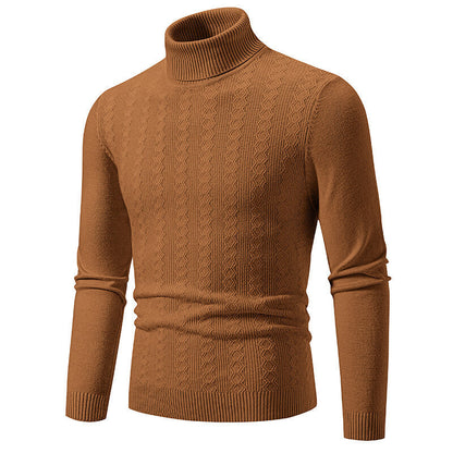 Herren Pullover Rollkragen Struktur Design Modern