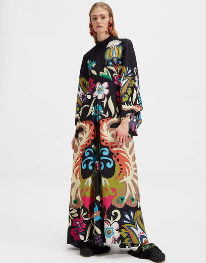 Viertelarmkleid mit Druck Damen Geschenk Berlin