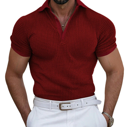 Herren Poloshirt atmungsaktiv Struktur Optik Berlin