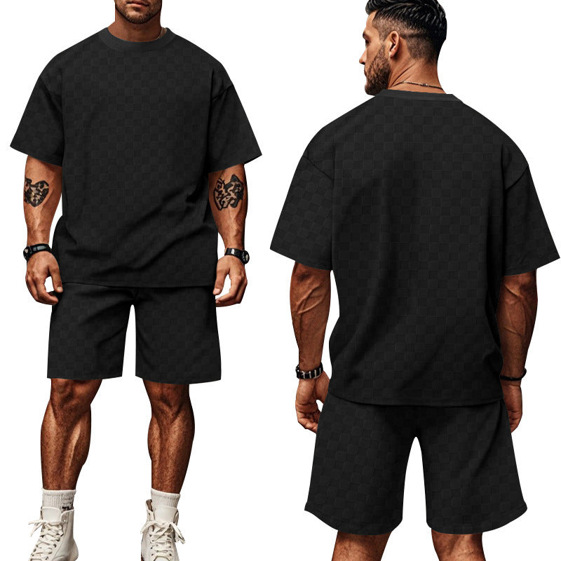 Herren T-Shirt und Shorts Set Casual Sommer