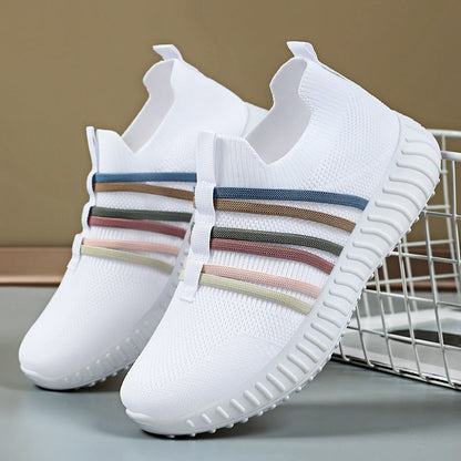 Damen Sneaker Atmungsaktiv Flexibel Sportlich Elastisch