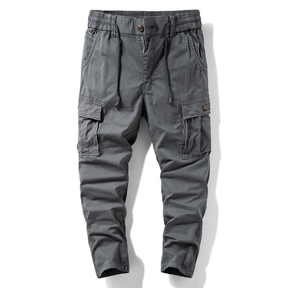 Herren Cargo-Hose Bequem Elegant Grau