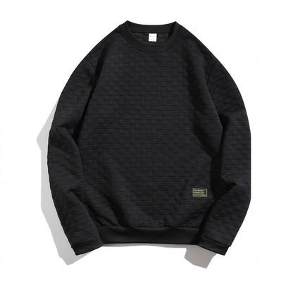Herren Sweater Lässig Rundhals Elastisch Modern