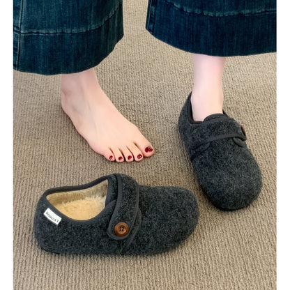 Damen Fleece Clogs Warm Bequem Rutschfest