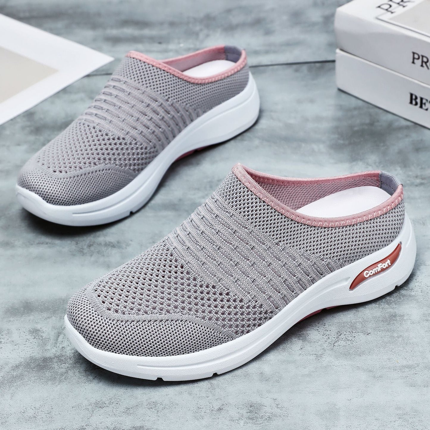 Damen Schuhe Bequem atmungsaktiv Slip-On Sneaker
