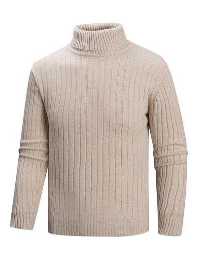 Herren Pullover Rollkragen Feinstrick Modern Style