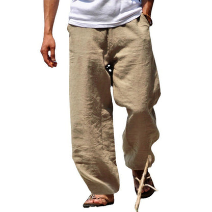 Leichte Leinenhose Herren Sommerhose Beige
