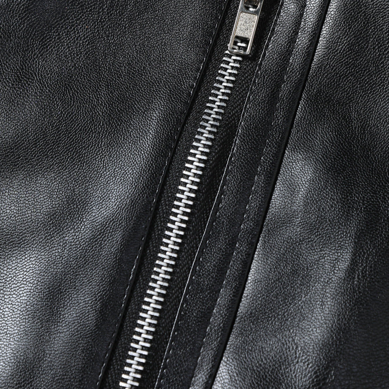 Herren Lederjacke Modern mit abnehmbaren Taschen Ledermantel