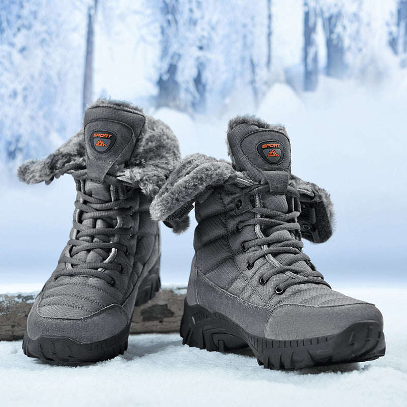 Damen Winterstiefel Warm Gefüttert Rutschfest Hoch