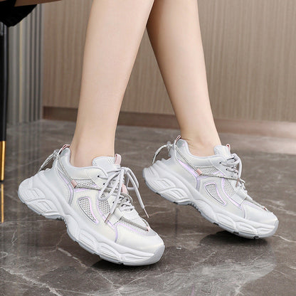 Damen Sneaker Chunky Sport Mesh Schuhe Modisch