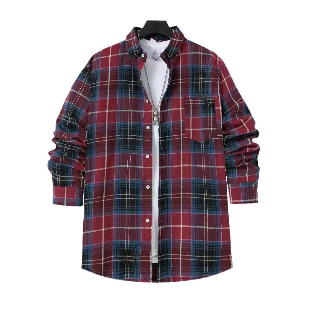 Herren Hemdjacke Karo Modern Berlin Stil