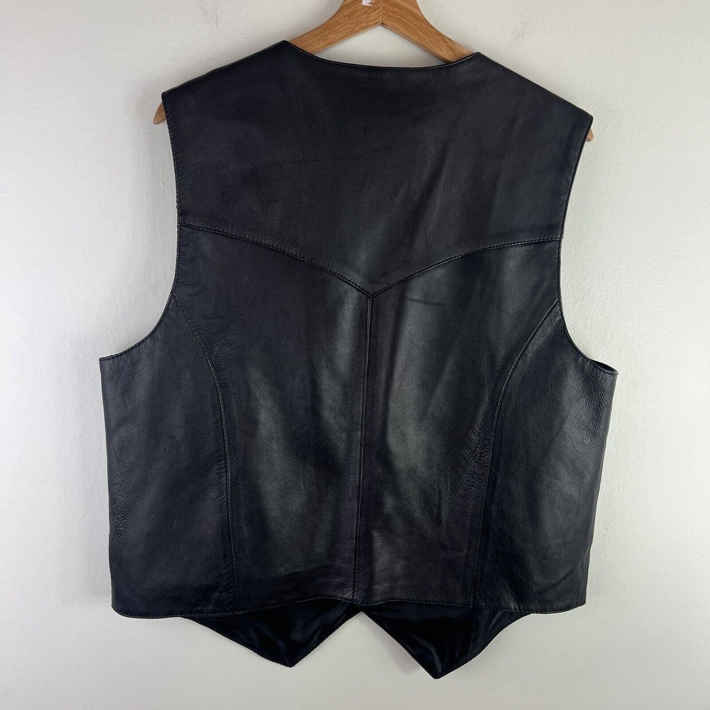 Herren Lederweste Stilvoll Schwarz Elegante