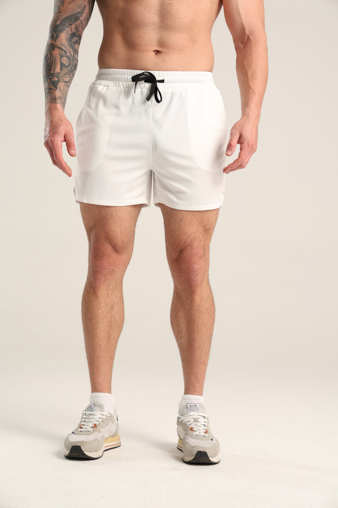 Herren Schwimmshorts Sportlich Atmungsaktiv Verstellbar