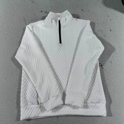 Herren Pullover Strick mit Struktur Muster Modern Schwarz - BerlinGlamour