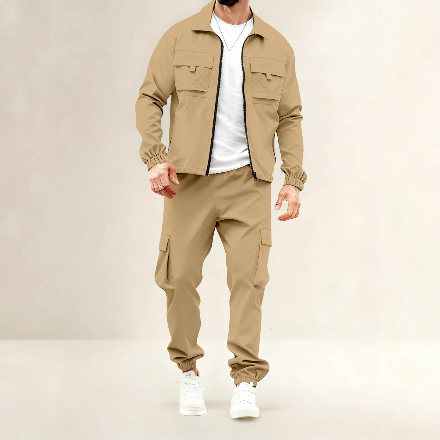 Herren Anzug Lässig Freizeit Modern Utility Style