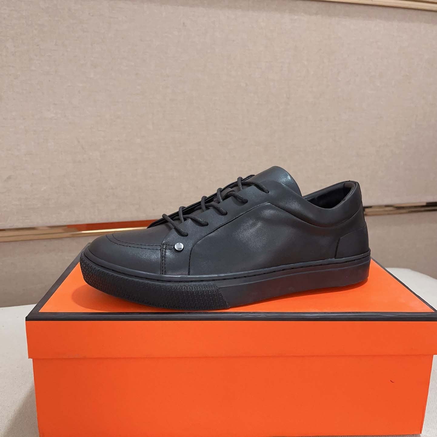 Damen Sneaker Elegante Leder Schuhe Minimalistisch