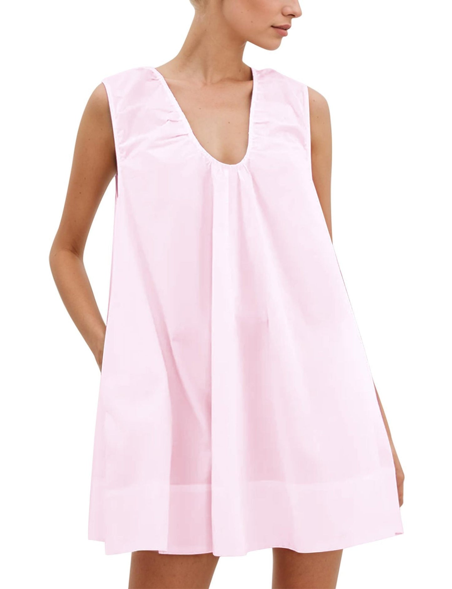Sommerkleid Damen Lässig Rüschenkleid Kurz